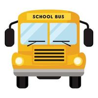 auto gele schoolbus vector