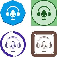 podcast icoon ontwerp vector