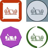 tent icoon ontwerp vector