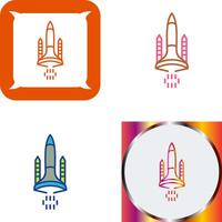 ruimte shuttle icoon ontwerp vector