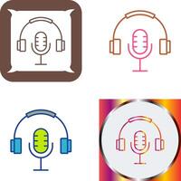 podcast icoon ontwerp vector