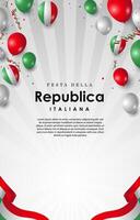 festa della repubblica achtergrond vector