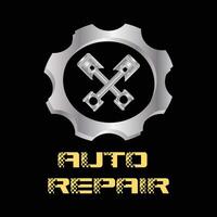 auto reparatie garage monteur teken vector
