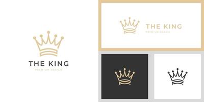 gemakkelijk kroon logo icoon ontwerp voor Koninklijk koning koningin abstract logo symbool sjabloon. meetkundig logotype vector