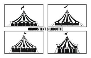 circus silhouetten set, groot pak van silhouet ontwerp vector