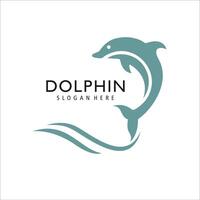 dolfijn logo sjabloon illustratie ontwerp vector