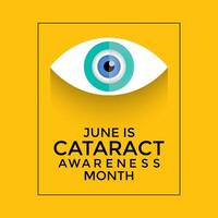 cataract bewustzijn maand is opgemerkt elke y vector