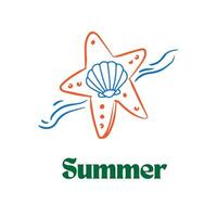 zomer logo ontwerp vetor het dossier voor logo ontwerper inspiratie en bedrijf merk vector