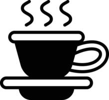 een mok van heet koffie of heet thee icoon illustratie in lijn stijl vector