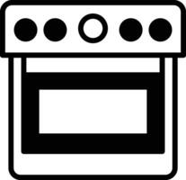 oven voor Koken icoon illustratie in lijn stijl vector