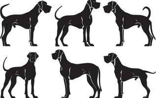 dalmatiër silhouet illustratie vector