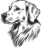 gouden retriever silhouet vector