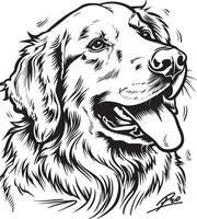 gouden retriever silhouet vector