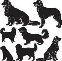 gouden retriever silhouet vector