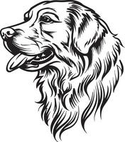 gouden retriever silhouet vector