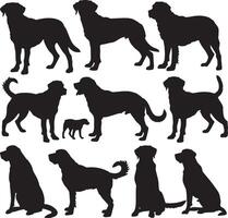 labrador retriever-silhouet vector