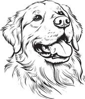 gouden retriever silhouet vector