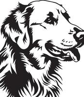 gouden retriever silhouet vector