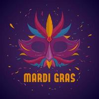 mardi gras met maskerconcept vector