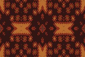 bukhara patroon naadloos inheems Amerikaans, motief borduurwerk, ikat borduurwerk ontwerp voor afdrukken structuur kleding stof Saree sari tapijt. Kurta patola Saree vector