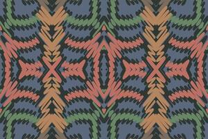 dhoti patroon naadloos inheems Amerikaans, motief borduurwerk, ikat borduurwerk ontwerp voor afdrukken jacquard Slavisch patroon folklore patroon kente arabesk vector