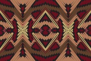 dupatta patroon naadloos inheems Amerikaans, motief borduurwerk, ikat borduurwerk ontwerp voor afdrukken kant patroon naadloos patroon wijnoogst shibori jacquard naadloos vector