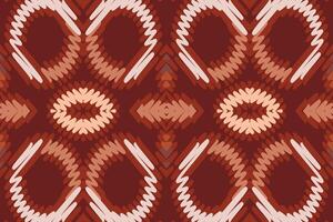 Pakistaans jurken patroon naadloos bandana afdrukken zijde motief borduurwerk, ikat borduurwerk ontwerp voor afdrukken Scandinavisch patroon Saree etnisch geboorte zigeuner patroon vector