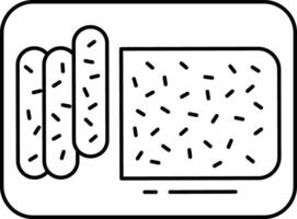 tempeh schets illustratie vector