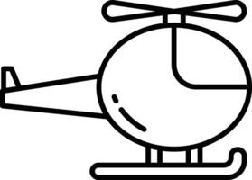 helikopter schets illustratie vector