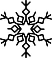 sneeuwvlok schets illustratie vector