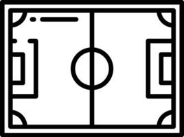 voetbal veld- schets illustratie vector