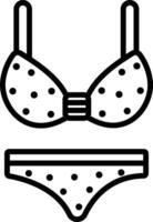 bikini schets illustratie vector