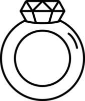 diamant ring schets illustratie vector
