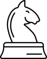 paard schaak schets illustratie vector