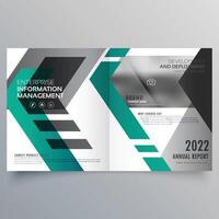 modern bedrijf tweevoudig brochure ontwerp sjabloon ontwerp illustratie vector