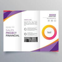 modern bedrijf drievoud brochure ontwerp sjabloon ontwerp illustratie vector