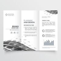 modern bedrijf drievoud brochure ontwerp sjabloon ontwerp illustratie vector