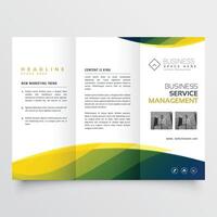 creatief bedrijf drievoud brochure brochure sjabloon ontwerp voor corporatie vector