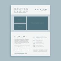 gemakkelijk bedrijf brochure folder ontwerp sjabloon vector