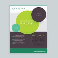 modern cirkels bedrijf brochure folder ontwerp in a4 grootte vector