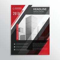 rood en zwart bedrijf brochure folder ontwerp sjabloon in grootte a4 vector