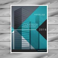 modern blauw professioneel brochure folder ontwerp sjabloon vector
