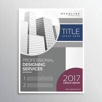 jaar- verslag doen van bedrijf folder ontwerp in professioneel stijl vector