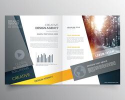 modern tweevoudig brochure ontwerp sjabloon of tijdschrift Hoes bladzijde ontwerp vector