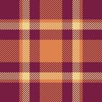 controleren achtergrond textiel van naadloos Schotse ruit patroon met een kleding stof plaid textuur. vector