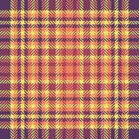 pixel patroon textiel achtergrond, Kerstmis ornament Schotse ruit textuur. stromen kleding stof plaid naadloos controleren in rood en Purper kleuren. vector