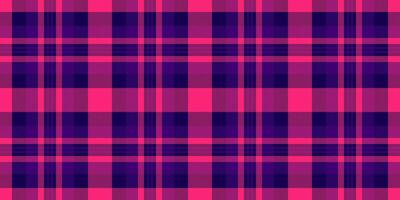 online textiel controleren, Italiaans achtergrond naadloos kleding stof. poster Schotse ruit patroon structuur plaid in indigo en roze kleuren. vector