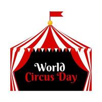 wereld circus dag achtergrond vectorillustratie vector