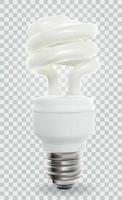 powersave-lamp op transparante achtergrond. vectorillustratie. vector