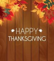 abstract vector illustratie herfst happy thanksgiving achtergrond met vallende herfstbladeren